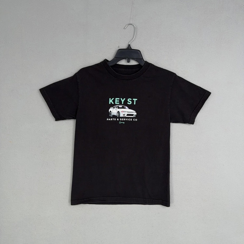Key Street Shirt Womens Small Black Parts Service Car Graphic Tee Tagless